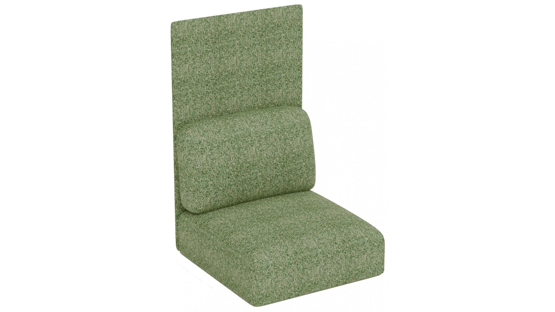 Одноместный диван без подлокотников с высокой спинкой 0