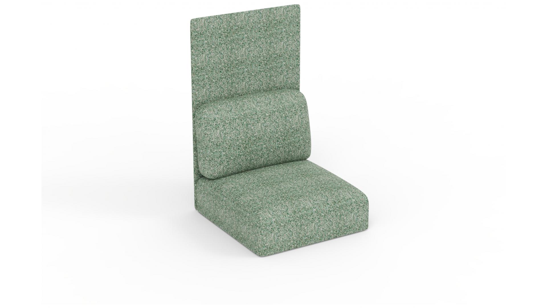 Одноместный диван без подлокотников с высокой спинкой 1